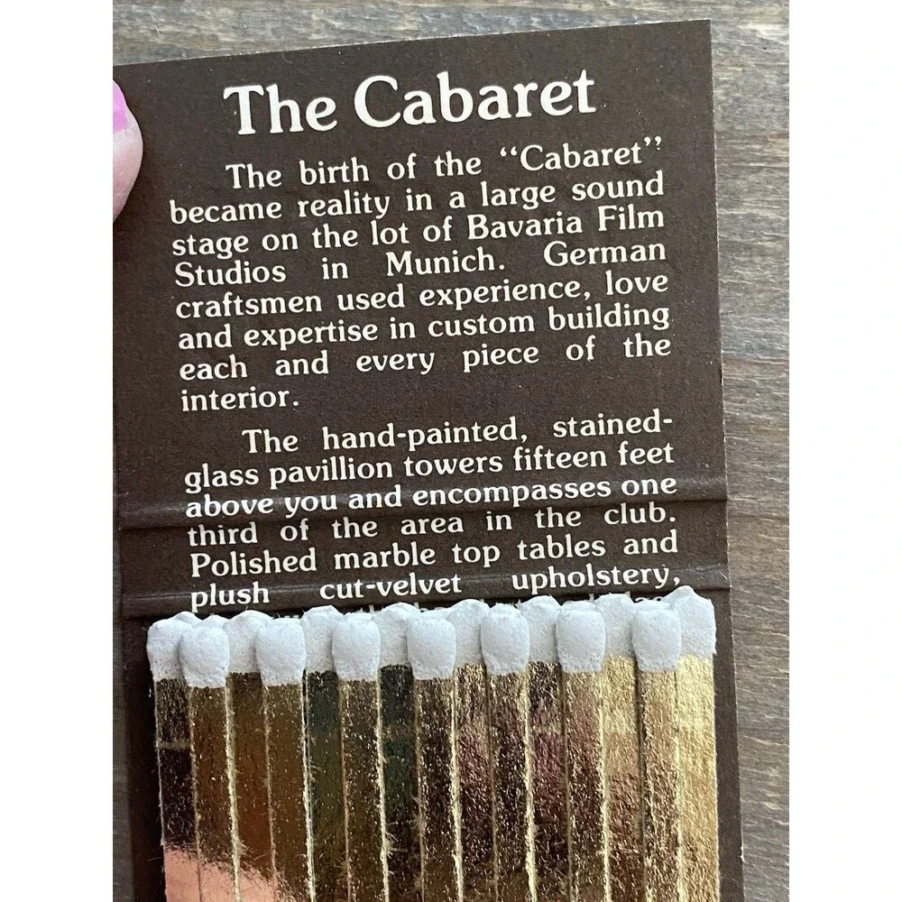 The Driskill Hotel Cabaret Austin Texas Rare Vintage Matchbook Matches